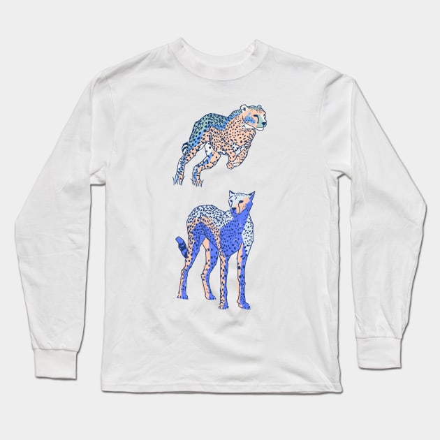 Cheetah 3 Long Sleeve T-Shirt by fernandaschallen